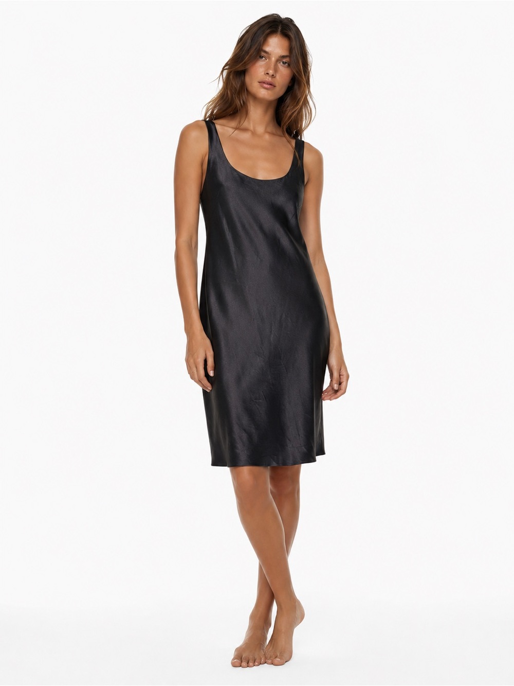 Birdy Grey Black Satin Dress